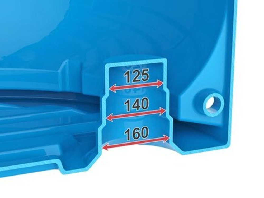 Кессон для скважин Rodlex -KS 1.0 усиленный (голубой) Родлекс(1300x1300x2000см;135кг;синий) - арт.559811