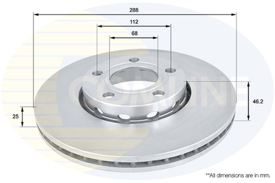 COMLINE - ADC1417V-CML - Brake Disc