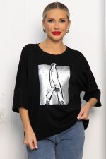Блуза Фауст (черная) Б14202-20М LT Collection