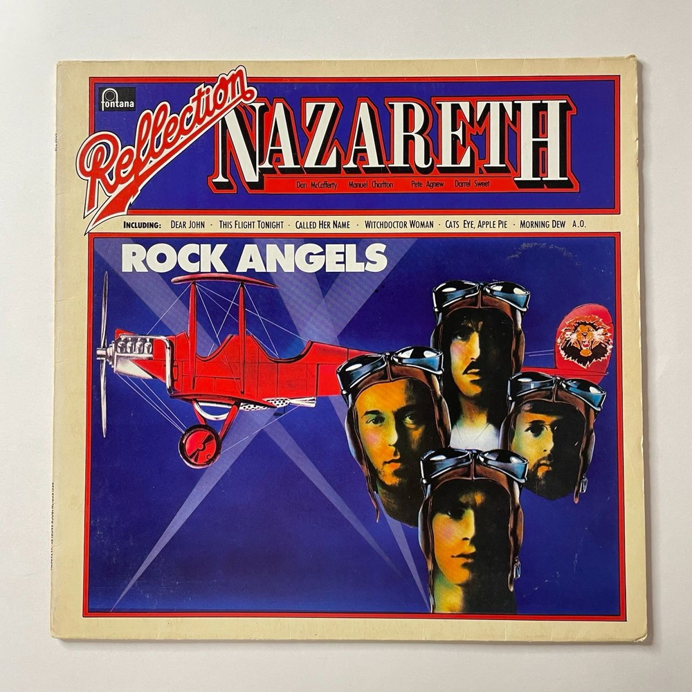 Винтажная виниловая пластинка LP Nazareth Reflection Rock Angels (Germany 1975) Witchdoctor Woman