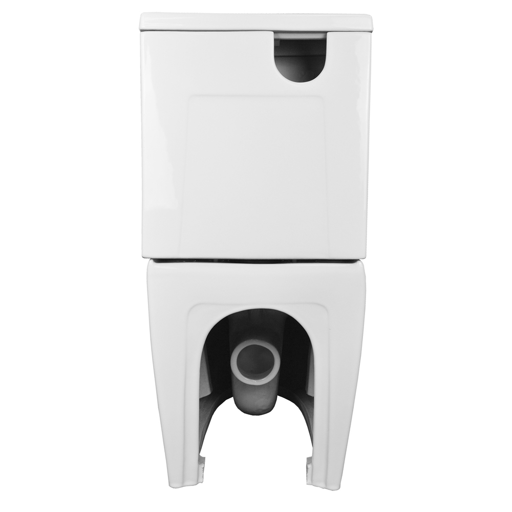 Унитаз напольный Azario CORSA 630x380x830 безободковый с бачком и сиденьем микролифт (AZ-2062S)