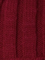 Шапка детская зимняя вязаная с помпоном и снуд