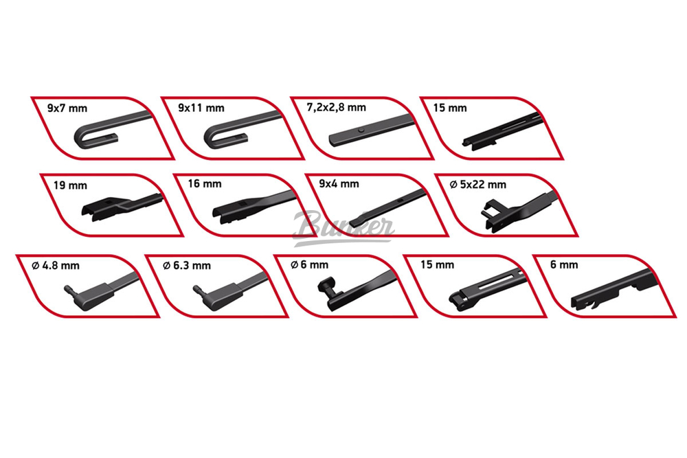General Technologies Hybrid Щетка стеклоочистителя, 24"/60 см