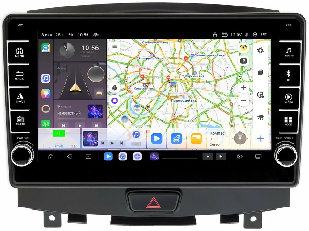 Магнитола для Infiniti EX25, EX37, QX50 2010-2017 - Carmedia KP-9250-FW (кнопки и крутилки) Android 13, TS20, 6+128Гб, CarPlay, 4G SIM-слот