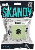 SKANDY Розетка TV проходная SK-A17G мятный IEK