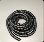 Спираль защитная пластиковая, внутренний диаметр 20мм, 5 метров, черная