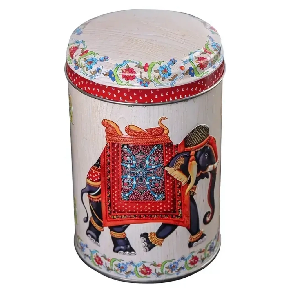 Банка жестяная Индийский слон-Ц-99h145v110-01121