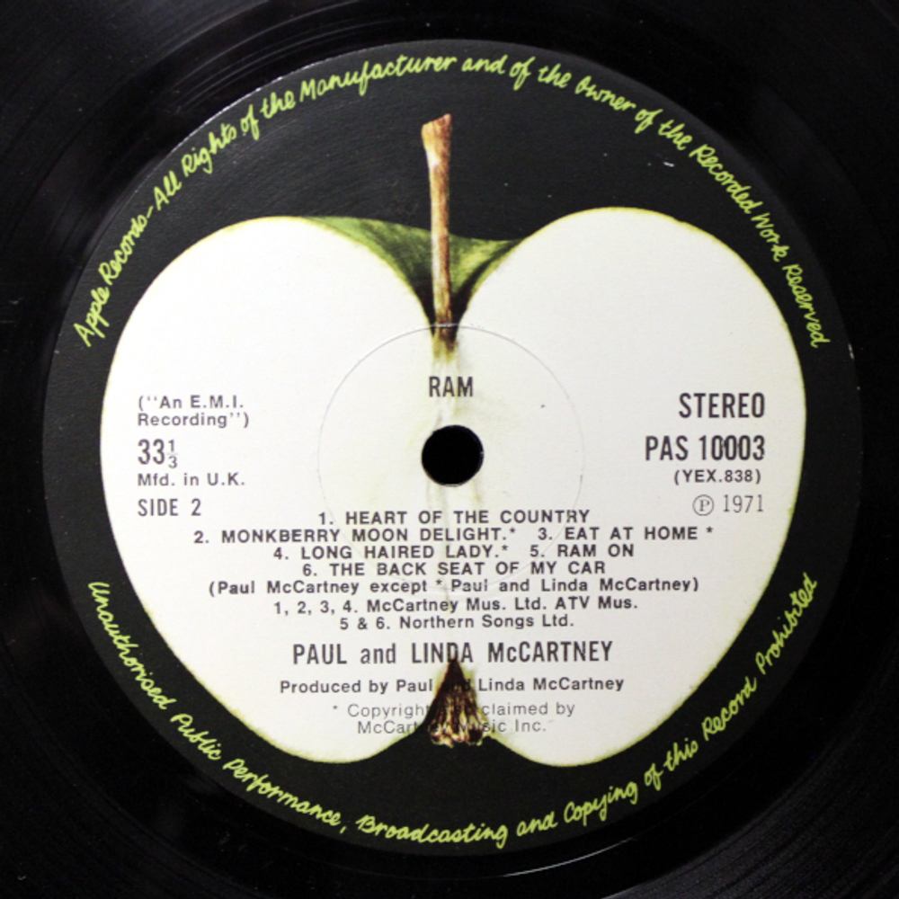 Paul And Linda McCartney / Ram (LP)