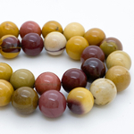 Мукаит, диаметр 10,2-10,3 мм, цена за 18 шт (1/2 нити)