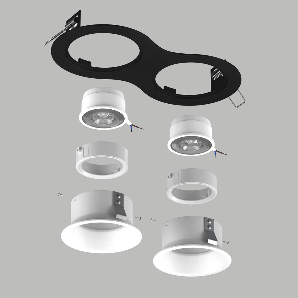 D6270606WMOD Светильник DOMINO ROUND  под LED модуль/лампу МR16 (214627+214606+214606+214006+214006)