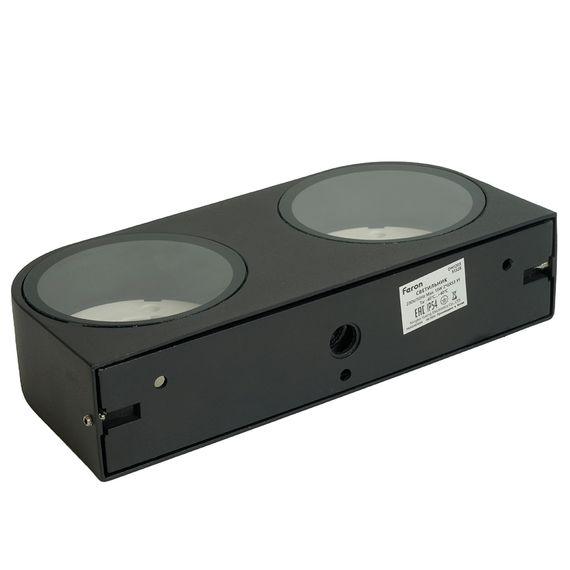 Светильник садово-парковый Feron DH1203,на стену, GX53 230V, черный 51328