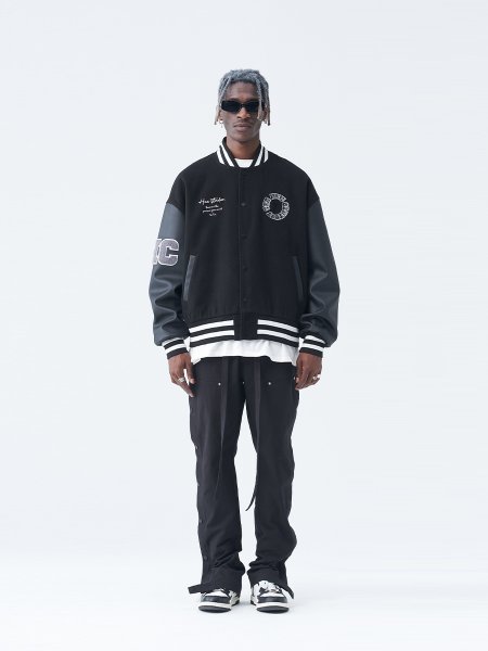 [FROM MOSCOW] Бомбер HARSHandCRUEL "The New Century Back Logo" Varsity Jacket