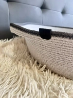 Корзинка плетёная из хлопка c ручками