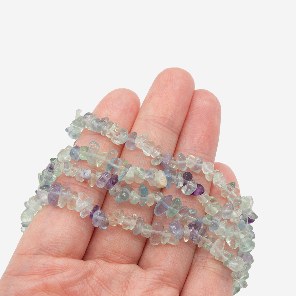 Флюорит натуральный, 4-9мм, фриформ