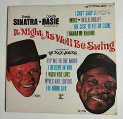 Винтажная виниловая пластинка LP Frank Sinatra, Count Basie And His Orchestra It Might As Well Be Swing (Japan 1974) (No Obi) (Promo)