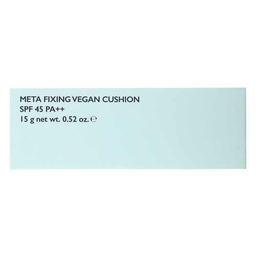 Amuse, Meta Fixing Vegan Cushion, SPF 45 PA ++, телесный оттенок 02, 15 г (0,52 унции)