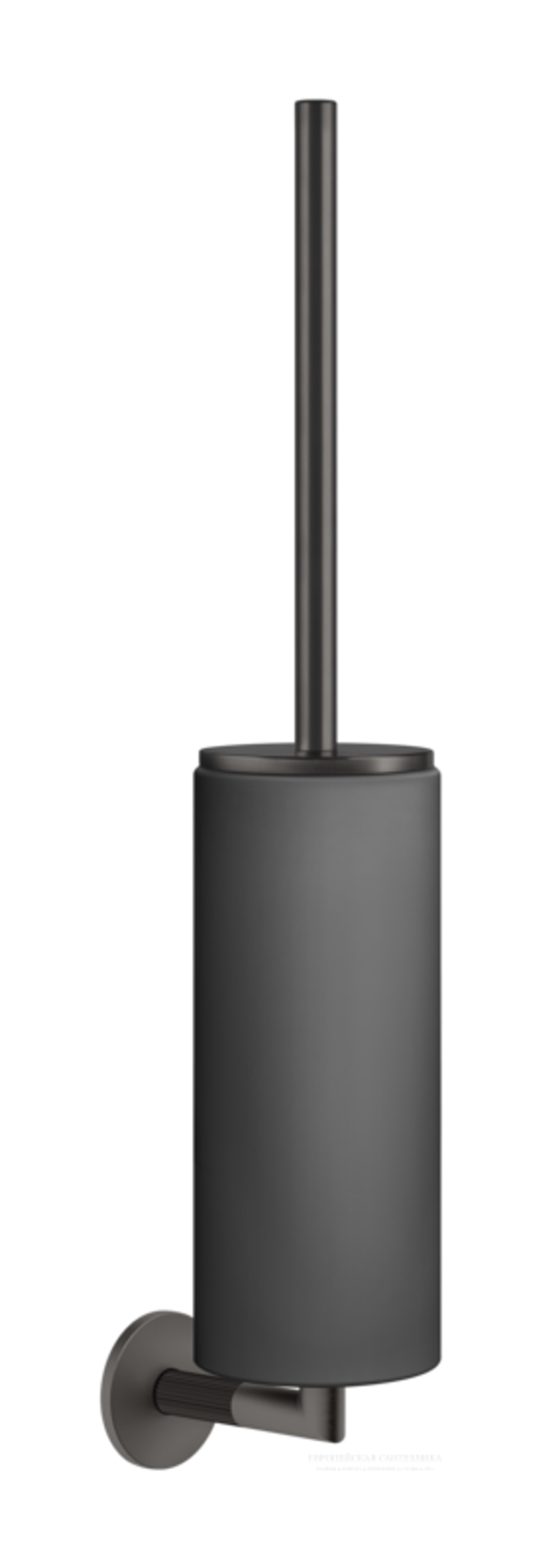 Ёршик Gessi Ingranaggio, настенный, цвет Black Metal Brushed PVD