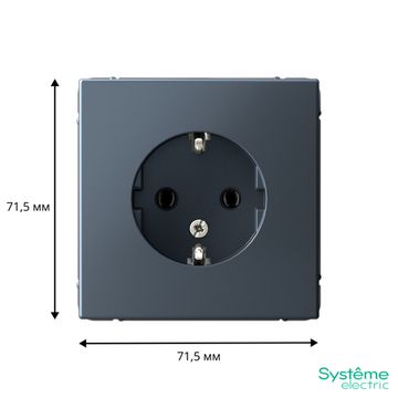 Розетка ArtGallery 16А с заземл. механизм грифель SE GAL000743