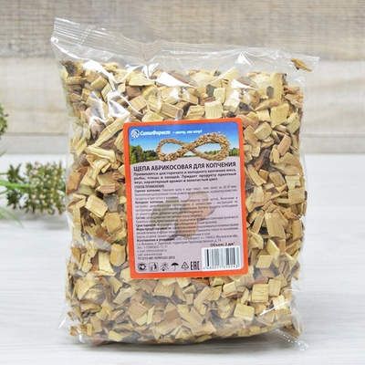 Щепа для копчения "Абрикос" 2л