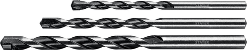 STAYER HERCULES 3 шт: d 6-8-10 мм набор сверл по бетону PROFESSIONAL