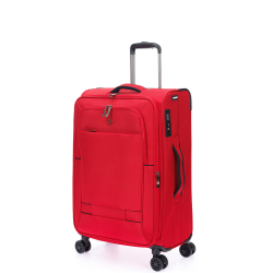 Фото средний чемодан TORBER Brosno красный нейлон 600D  с гарантией