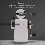 Точилка механическая BRAUBERG "METALLIC-X" для ч/гр и цветных карандашей (в том числе утолщенных) крепление металлический корпус (2 штуки в упаковке)