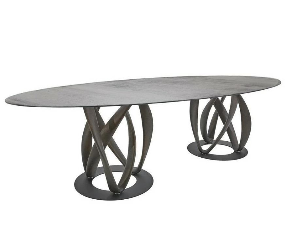 ИНФИНИТИ Стол овальный двойной (дерево) 2400*1200