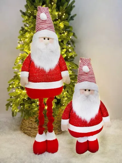 Игрушка Гном телескопический 75-120 см., красный, Christmas DeLuxe (89312)