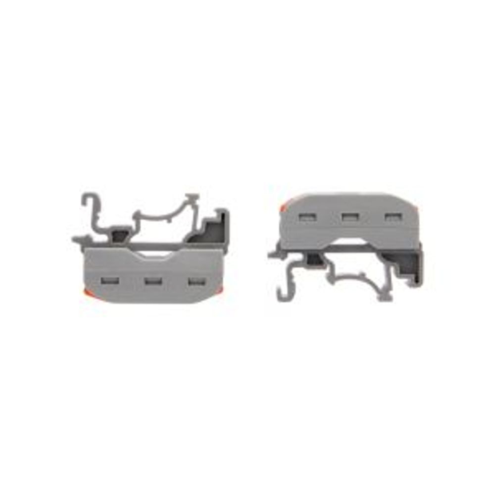 Клемма СМК 222-422D проходная 2-полюсная, с креплением на DIN-рейку (0,08-4 мм²), серая (5 шт./уп.)