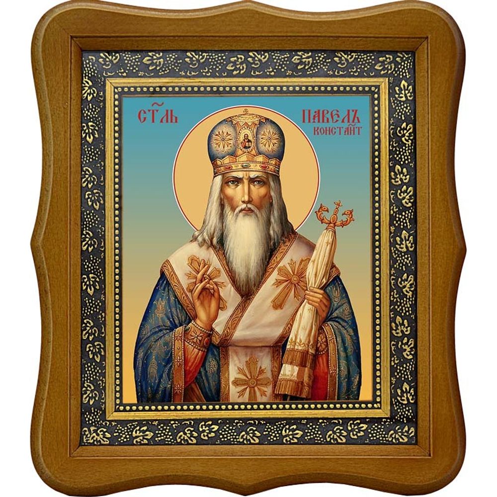 Павел I, патриарх Константинопольский, священномученик. Икона на холсте.