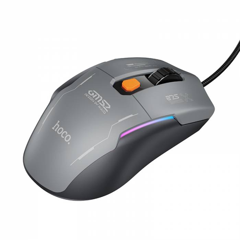 Игровая мышь с подсветкой Hoco GM52 (gray)