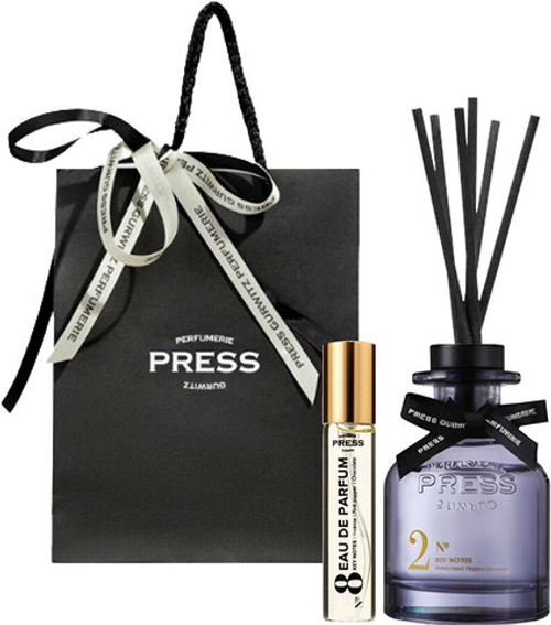 Подарочный набор парфюмированный PRESS GURWITZ PERFUMERIE №5/ Диффузор №2/ Парфюмерная вода №8