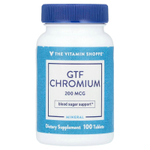 The Vitamin Shoppe, GTF хром, 200 мкг, 100 таблеток