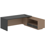 Стол руководителя угловой с тумбой VELION