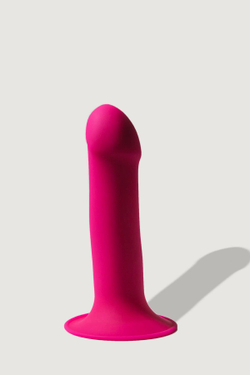 Дилдо на присоске с двойной плотностью HITSENS S02 PINK ADRIEN LASTIC DILDO DUAL DENSITY