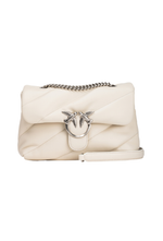 CLASSIC LOVE BAG PUFF MAXI QUILT – white silver