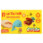 Пластилин классический 16 цветов, 240 гр, со стеком (Каляка-Маляка)