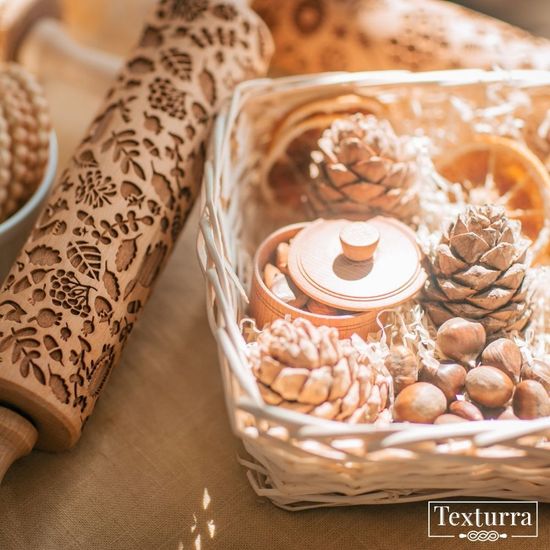 Скалка с узором Лесные зверушки