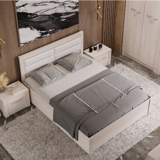 Монако КР-16 Кровать ясень белый, F12, СП без тахты