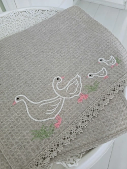 Полотенце для кухни Гуси
