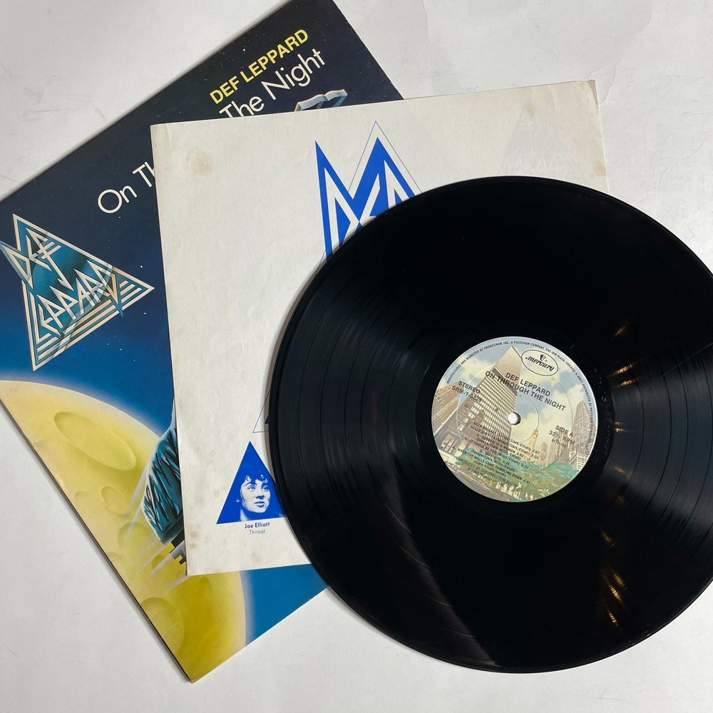Винтажная виниловая пластинка LP Def Leppard On Through The Night (USA 1980)