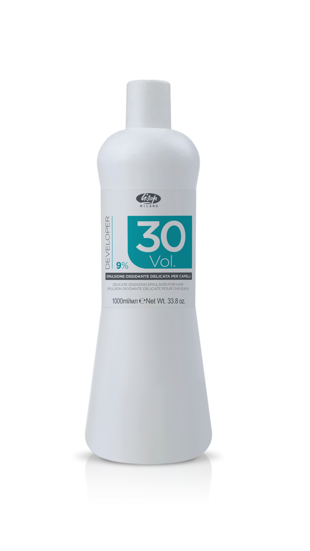 Оксидант-лосьон для волос 9% – Lisap Delicate Oxidizing Emulsion for hair 30 vol 1000 мл