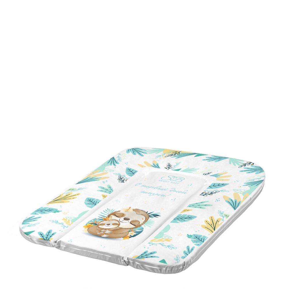 Пеленальный матрасик 58х71 Sweet Baby Sweet Baby Fantasy Green (ленивец зеленый)