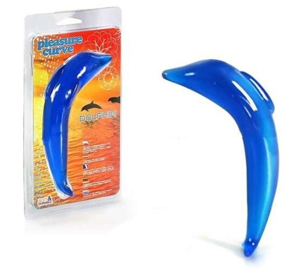 Стимулятор Pleasure curve Dolphin (18 см, синий) (Цвет: синий)