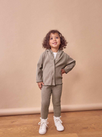 Кардиган с капюшоном и легинсы в комплекте для девочки Next 386-082, Хаки