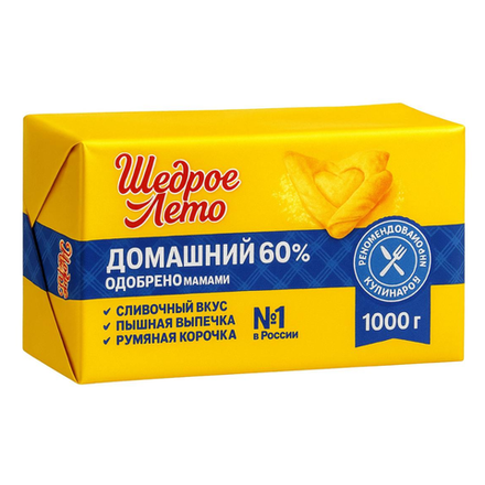 Масло Щедрое лето Домашний 1 кг