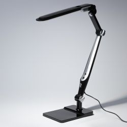 Настольный светильник ЭРА NLED-497-12W-BK светодиодный на струбцине и с основанием черный | Светодиодные настольные лампы