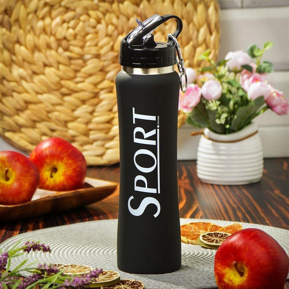 Термобутылка для спорта Daniks SL-50YE-419C