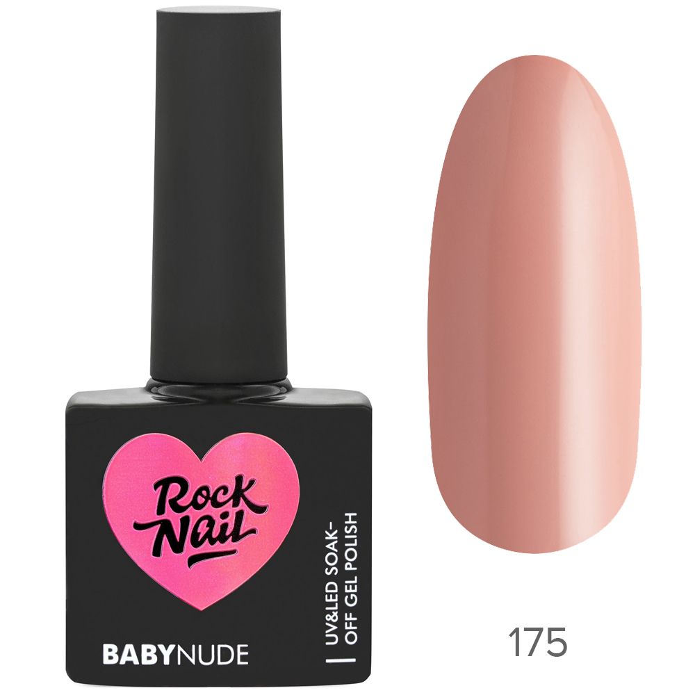 Гель-лак RockNail BabyNude 175 Nude, 10мл.