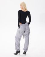 GREY TRANSFORMING  TRACKPANTS